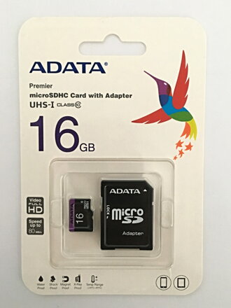 Paměťová karta 32 GB micro SDHC s adaptérem SD