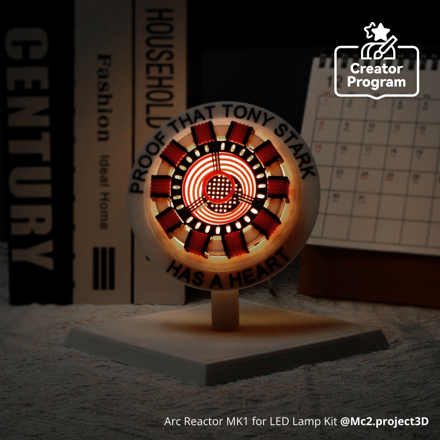 Sada pro LED lampu Arc Reactor MK1