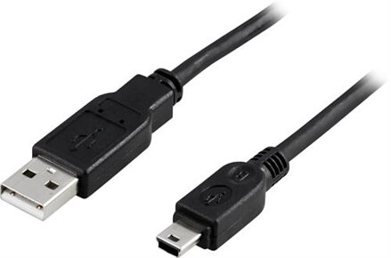 Deltaco USB kabel - 1 m - A-mini B
