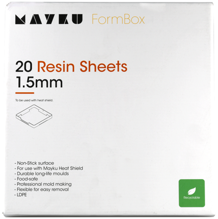 Mayku Pryskyřičné pláty (LDPE pláty) 1,5 mm, balení 20 ks