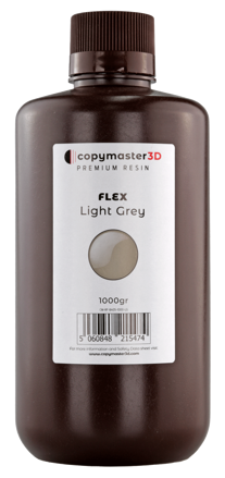 Copymaster3D Flex UV pryskyřice - 1 kg - Světle šedá