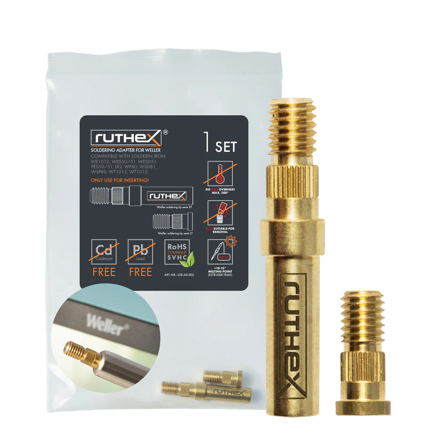 Ruthex Weller série ET & LT - kompatibilní adaptér na pájecí hroty pro WE1010, WP80, WEP70