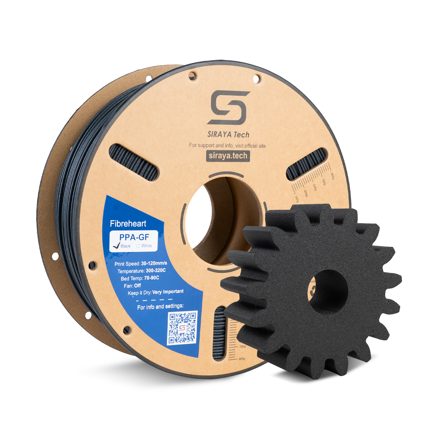 Siraya Tech Fibreheart PPA-GF - Černá - 1 kg