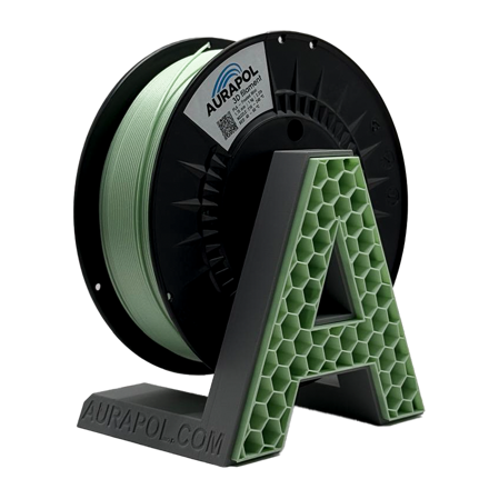 Filament AURAPOL PLA FROSTED MINT 1,75 mm 1 kg.