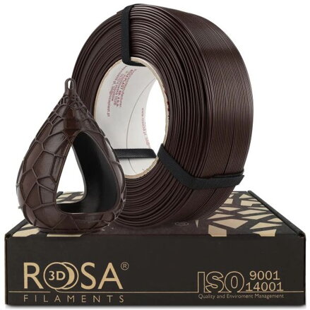 ReFill ROSA3D PETG Standard HS ČOKOLÁDOVĚ HNĚDÁ 1,75 mm 1 kg