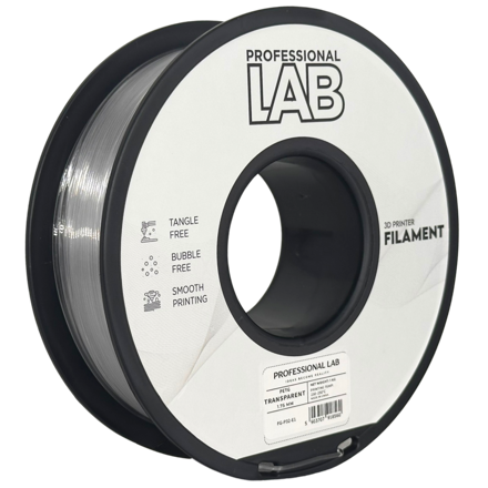 Filament PROFESSIONAL LAB PETG TRANSPARENT 1,75 mm 1 kg
