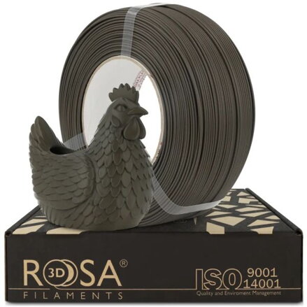 ReFill ROSA3D PLA SPEED MATT HNĚDÁ "LIMONITE" 1,75 mm 1 kg