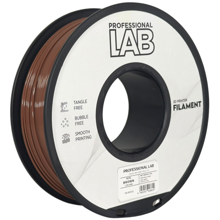 Filament PROFESSIONAL LAB PETG HNĚDÁ 1,75 mm 1 kg