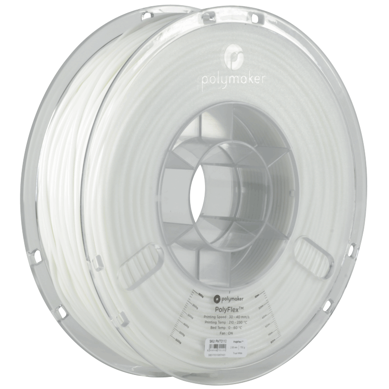 Polyflex TPU95 FILAMENT White 1,75mm Polymaker 750g