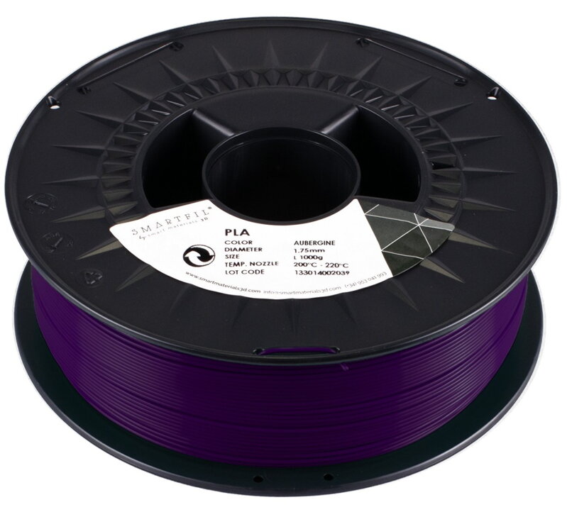 PLA filament modrofialový Aubergine 1,75 mm Smartfil 1kg