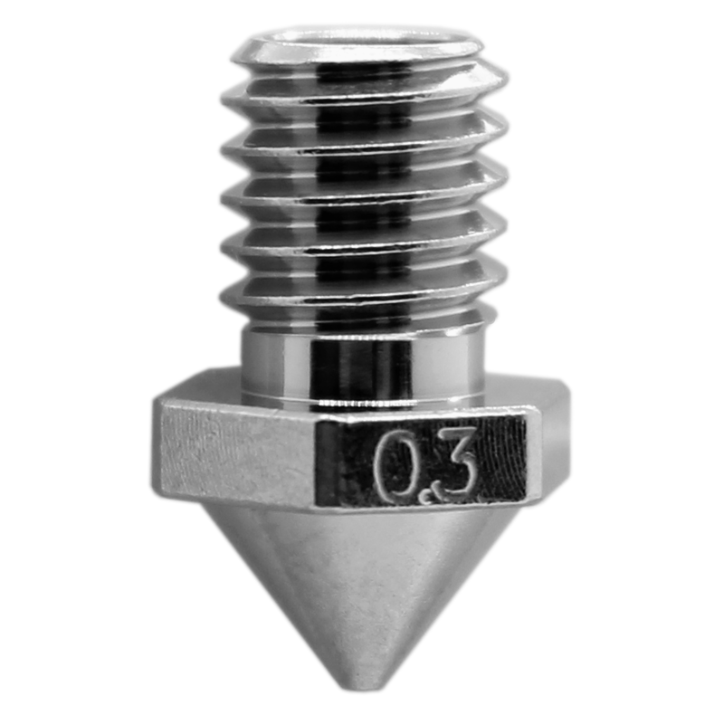 Micro Swiss mosazí potažená tryska odolná proti opotřebení pro Flashforge Creator Pro 3 - 0,8 mm