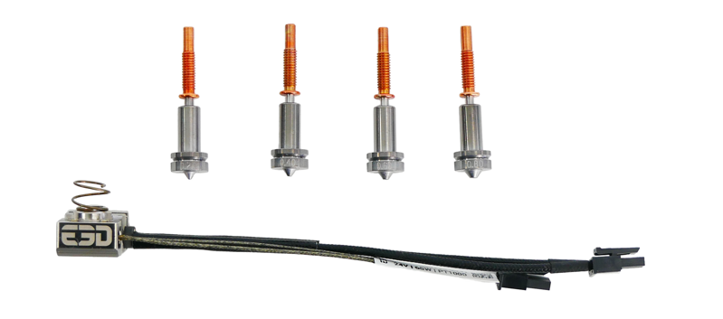 E3D Revo Ultra vysokoteplotní hotend - PT1000 - Plně vybavená sada