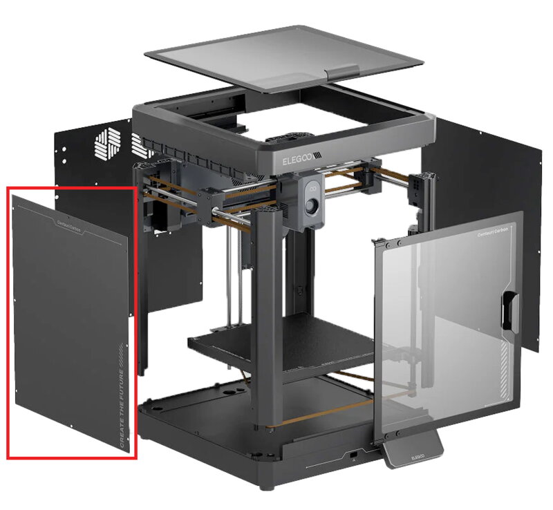 Elegoo Centauri Levá Karbonová Těsnicí Deska