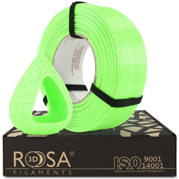 ReFill ROSA3D PETG Standard HS NEONOVĚ ZELENÁ 1,75 mm 1 kg