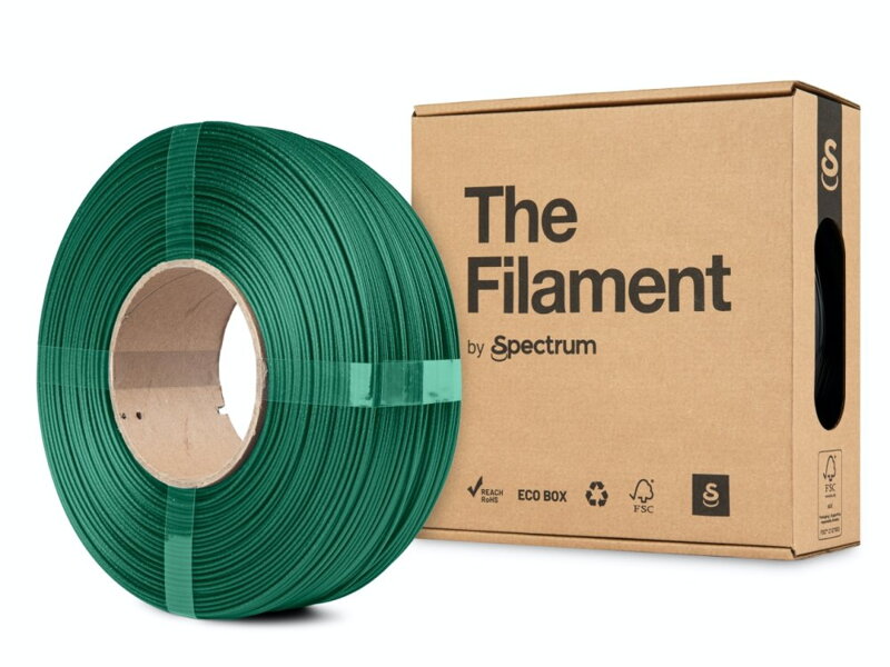 ReFill TheFilament PETG CF ZELENÁ 1,75 mm 1 kg