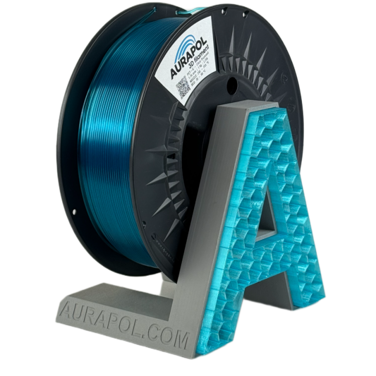 Filament AURAPOL PETG CLEAR DIAMOND TRANSPARENT 1,75 mm 1 kg.