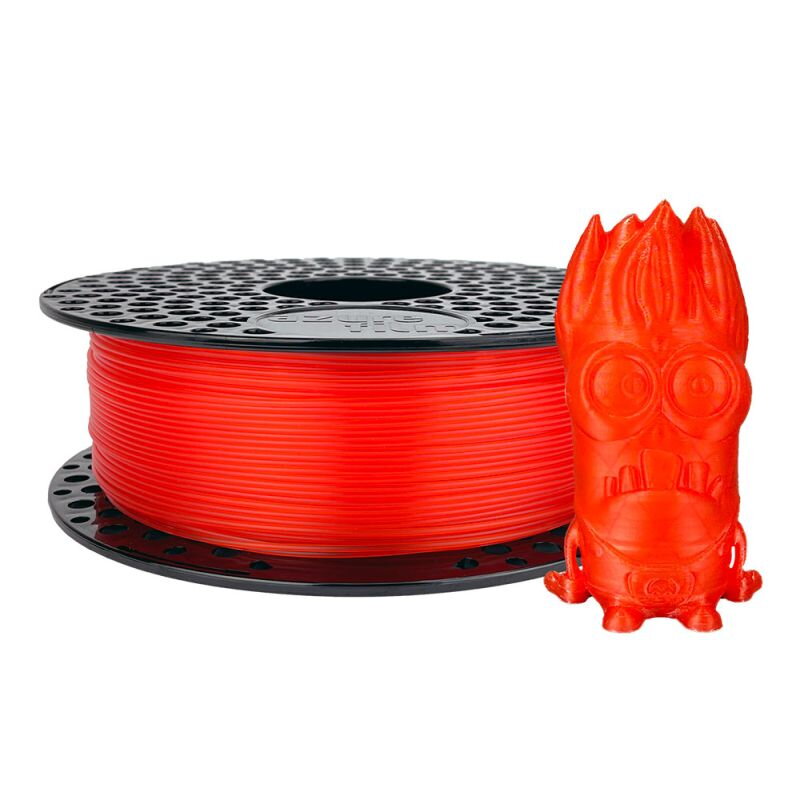 Filament AzureFilm PLA ČERVENÁ TRANSPARENTNÍ 1,75 mm 1 kg.