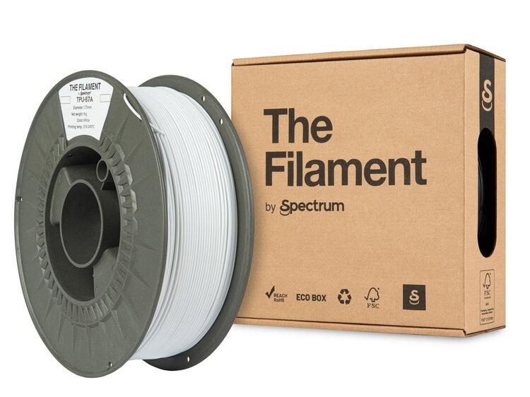 Filament TheFilament TPU-87A BÍLÁ 1,75 mm 1 kg