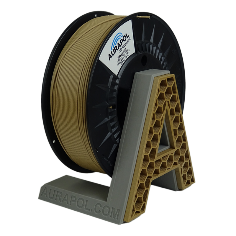 Filament AURAPOL PLA WOOD BAMBUS 1,75 mm 1 kg.