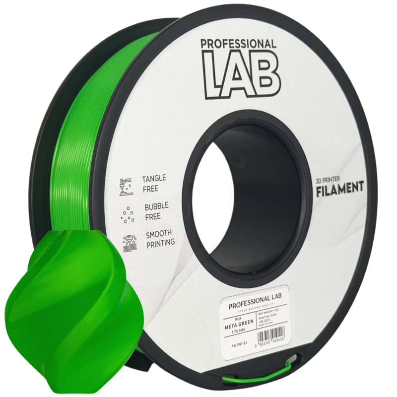 Filament PROFESSIONAL LAB PLA META ZELENÁ 1,75 mm 1 kg