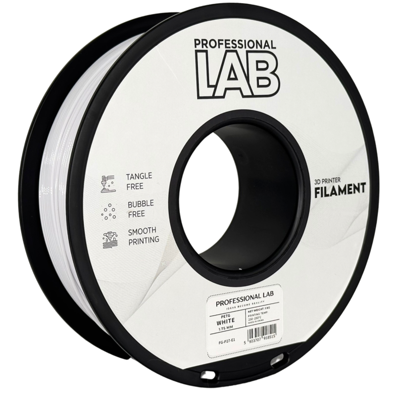 Filament PROFESSIONAL LAB PETG BÍLÁ 1,75 mm 1 kg