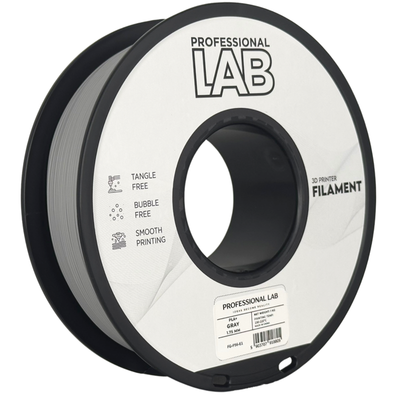 Filament PROFESSIONAL LAB PLA+ ŠEDÁ 1,75 mm 1 kg