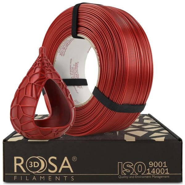 ReFill ROSA3D PETG Standard HS ČERVENÁ "BURGUNDY" 1,75 mm 1 kg