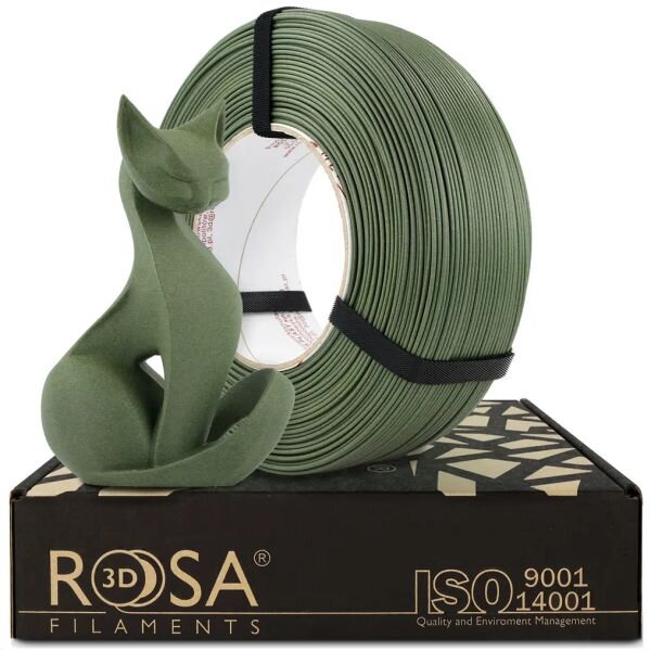 ReFill ROSA3D PLA-CF MATT OLIVE GREEN 1,75 mm 1 kg