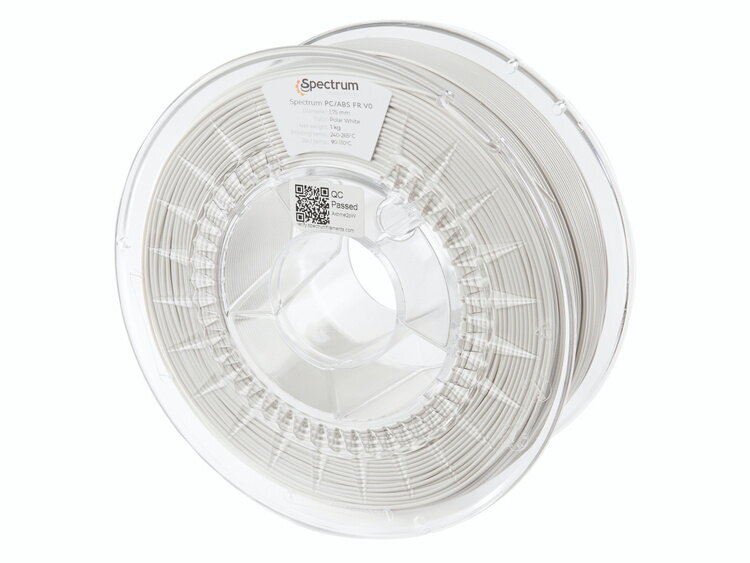 Filament SPECTRUM PC/ABS FR V0 BÍLÁ 1,75 mm 1 kg